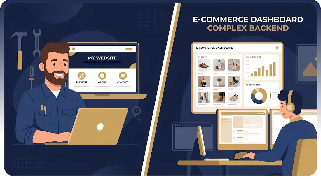 Hjemmeside vs Webshop: Den Ultimative Guide til Dit Valg i 2026